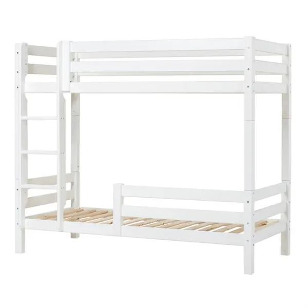 Hoppekids ECO Luxury høj køjeseng med stige og sengehest - 90 x 200 cm