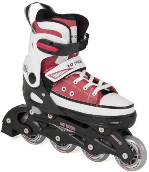 Inliners My Hood canvas rollers rød str. 29-32