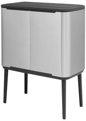 brabantia Bo Touch Bin - rubbish bin - 34 L - matt steel